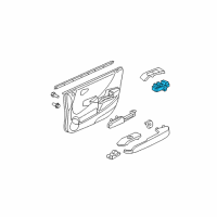 Genuine Ford Window Switch diagram