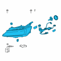 OEM Chevrolet Impala Composite Headlamp Diagram - 23111943