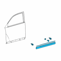 Genuine Toyota MOULDING Sub-Assembly, F diagram