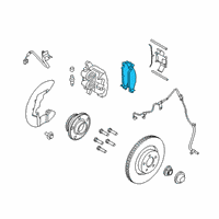 OEM 2019 Ford Mustang Front Pads Diagram - GR3Z-2001-G