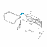 Genuine Chevrolet Rear Compartment Lid Latch Assembly diagram