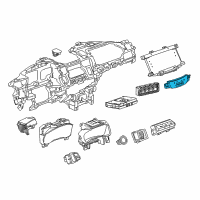 OEM Cadillac CT6 Dash Control Unit Diagram - 23413919