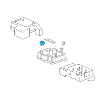 Genuine Toyota Rear Window Defroster Relay diagram
