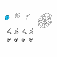 Genuine Ford Hub Cap diagram