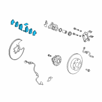 Genuine Set, Pad Rear diagram