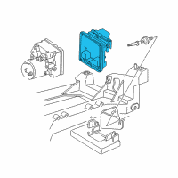 OEM 2000 Chevrolet Corvette Module Asm, Electronic Brake Control Diagram - 9376711