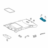 Genuine Toyota Reading Lamp Assembly diagram