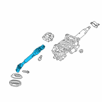 OEM GMC Acadia Intermediate Shaft Diagram - 84731541