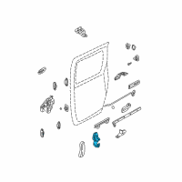 Genuine Toyota Sliding Door Roller diagram
