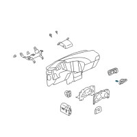 Genuine Ford Instrument Panel Light Bulb diagram