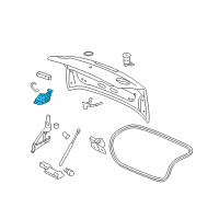 Genuine Chevrolet Rear Compartment Lid Latch Assembly diagram