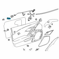 Genuine Chevrolet Corvette Switch Asm-Driver Seat Adjuster Memory *Black diagram