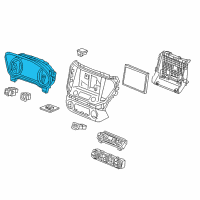 OEM GMC Instrument Cluster Diagram - 84065977