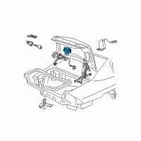 Genuine Ford Trunk Lid Latch diagram
