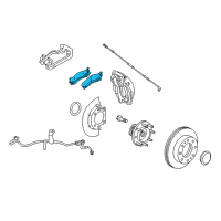 OEM GMC Sierra 1500 Rear Pads Diagram - 23270466