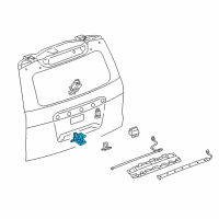 Genuine Cadillac Lift Gate Latch Assembly diagram