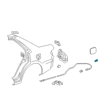 Genuine Toyota Fuel Door Spring diagram