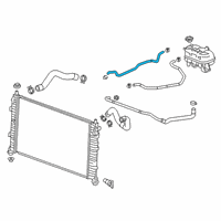 OEM 2020 GMC Sierra 1500 Reservoir Hose Diagram - 84607561