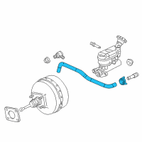 Genuine GMC Brake Booster Vacuum Hose diagram