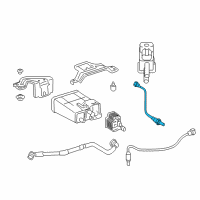 Genuine Toyota Camry Lower Oxygen Sensor diagram