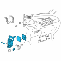 Genuine Toyota Block Assy, Instrument Panel Junction diagram