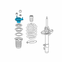 Genuine Rubber, Front Shock Absorber Mounting diagram