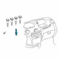 Genuine Toyota Spark Plug diagram