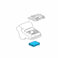 Genuine Chevrolet Camaro Wireless Charging System Module Assembly diagram