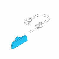 Genuine Ford Side Marker Light Lens diagram