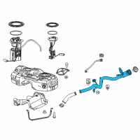 OEM 2019 Jeep Cherokee Tube-Fuel Filler Diagram - 52030325AE