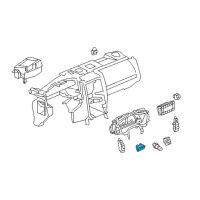 Genuine Toyota Fuel Door Switch diagram