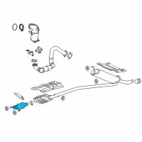Genuine Buick Warm Up 3Way Catalytic Convertor Assembly diagram