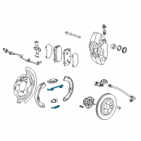 Genuine GMC Parking Brake Hardware Kit diagram