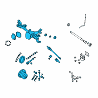 OEM 2020 Jeep Gladiator Axle-Front Complete Diagram - 68376920AF