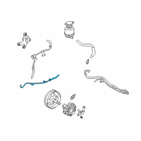 Genuine Toyota Lower Return Hose diagram