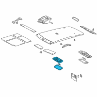 Genuine Toyota Interior Lamp GRAY diagram