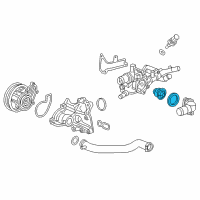 Genuine Ford Thermostat and Housing Assembly diagram