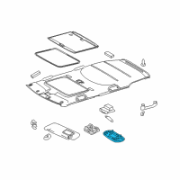 Genuine Toyota Dome Lamp Assembly diagram