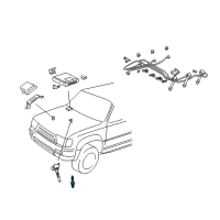 Genuine Toyota Spark Plug diagram