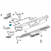 Genuine Sensor Pkg-Rear Parking Asst Alarm *Paint To Mat diagram
