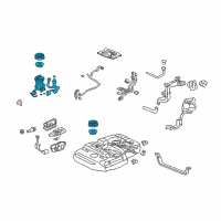 Genuine Toyota Sienna Fuel Filter diagram