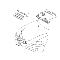 Genuine Toyota Camry Front Washer Pump diagram