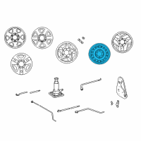 Genuine Toyota Wheel, Steel diagram
