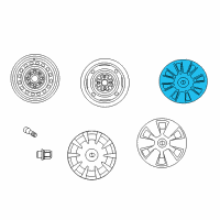 Genuine Toyota Avalon Wheel Center Cap diagram