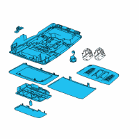 Genuine Buick Console Asm-Roof *Titanium diagram