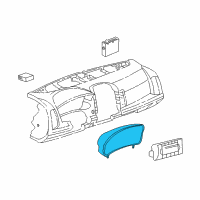 OEM 2003 Cadillac CTS Instrument Cluster Diagram - 24742936