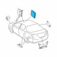 Genuine Toyota Camry Control Module diagram