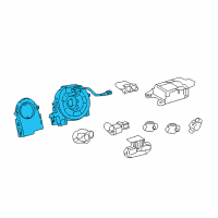 Genuine Toyota Clock Spring diagram