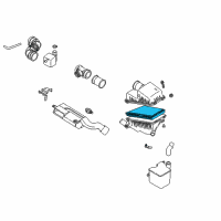 Genuine Toyota Air Filter diagram