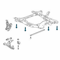 Genuine GMC Bolt,Drivetrain & Front Suspension Cradle diagram